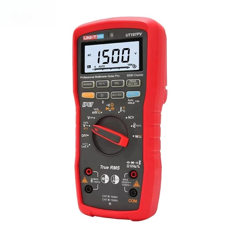 True RMS Handheld Multimeter  UT197PV Professional Multimeter-solar Pro Used in Power Engineering HVAC New Energy