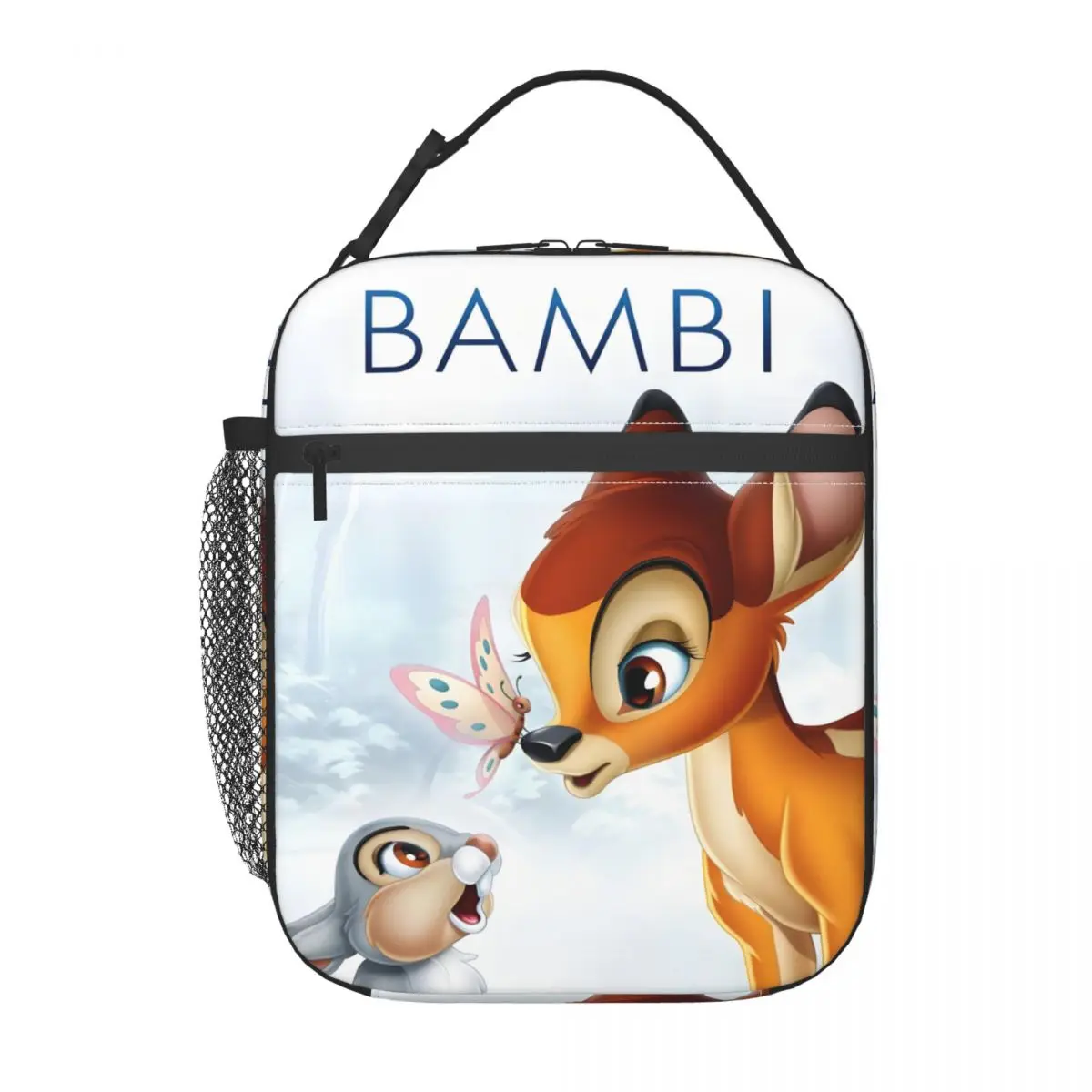 

Custom Bambi Rabbit Cartoons Lunch Bag for Women Cooler Thermal Insulated Bento Box Kids School Children Portable Tote Bags