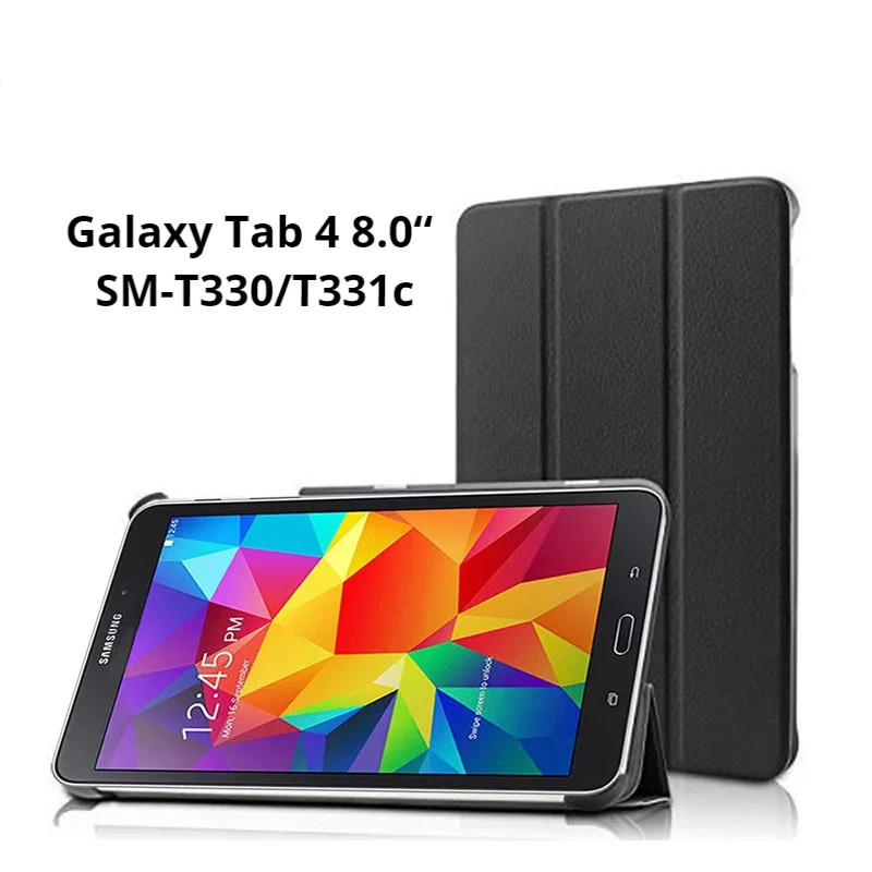 

Case for Samsung Galaxy Tab 4 8.0" SM-T330/T331C Tablet Cover Auto Sleep Protective Stand Leather Cases