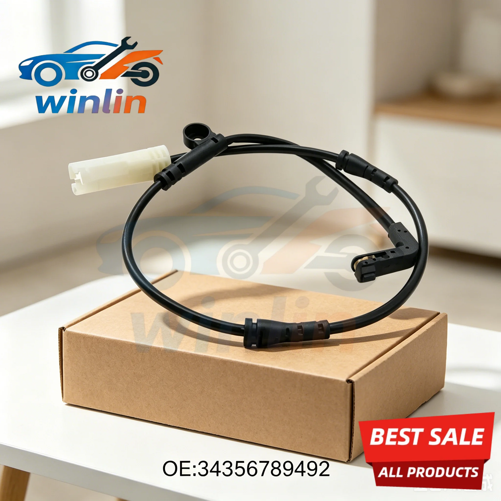 34356789492 Front Rear Brake Pad Wear Indicator Sensor For BMW 5 Series E60 E61 E63 E64 520d 530d view 3