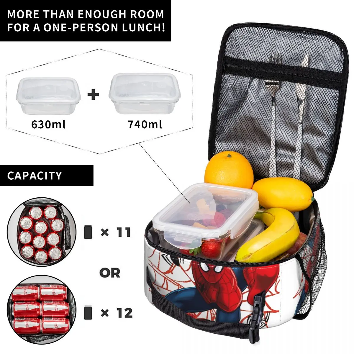 Lunchboxen Spider Man Spider-Man Produkt lagerung Food Box einzigartiges Design Thermo kühler Lunchbox für die Schule