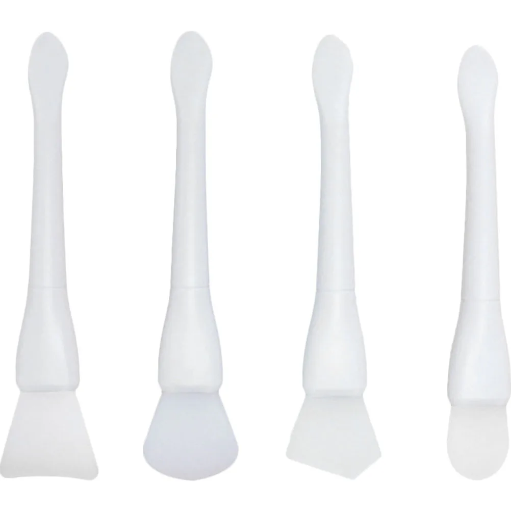 4 stuks gezichtsmasker applicators siliconen schoonheidshulpmiddelen voor huidverzorging draagbare moddermaskerborstel make-upborstel voor tweeërlei gebruik dames
