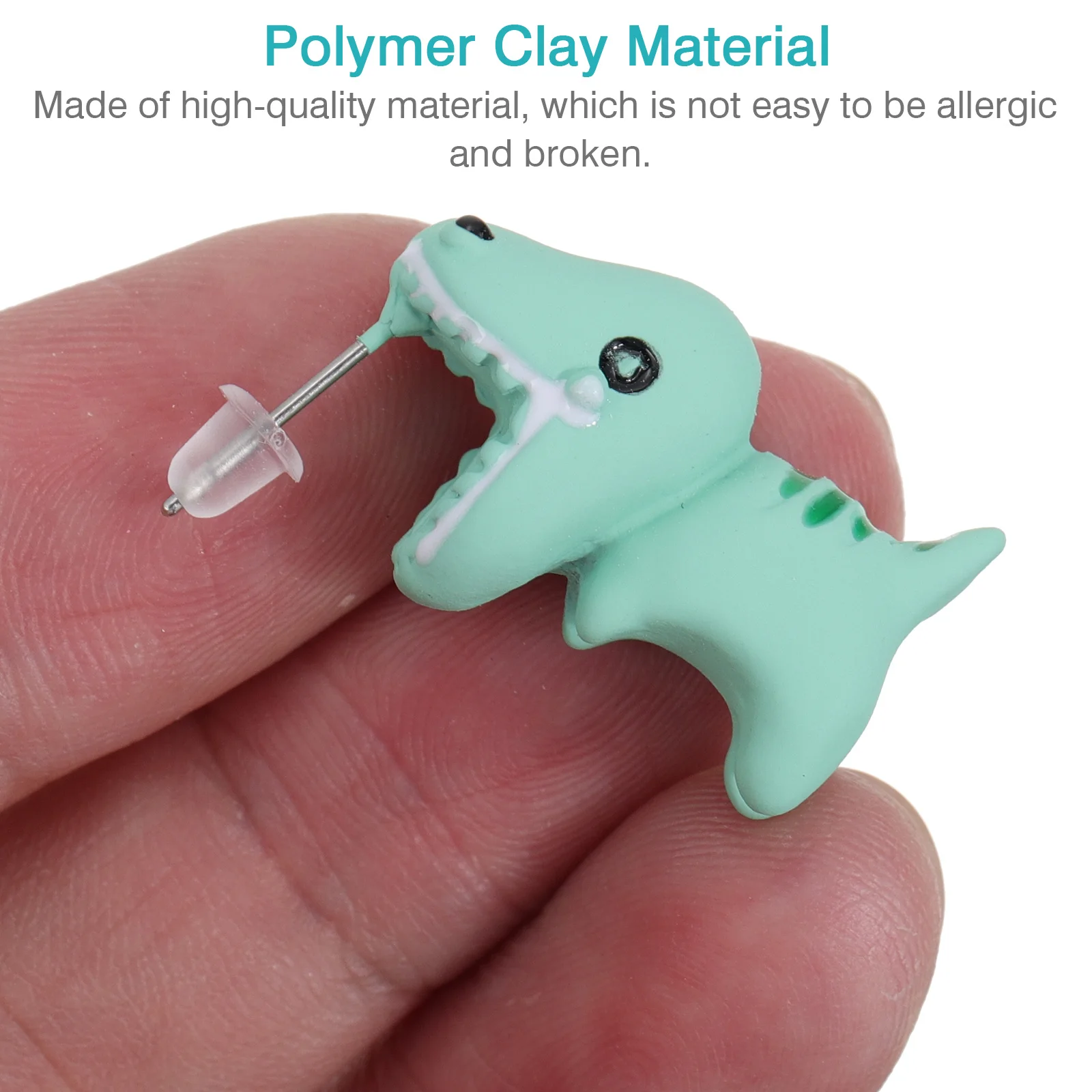 أقراط ديناصور أنيقة فريدة من نوعها على شكل حيوان ترصيع الأذن العصرية لقطرات الأذن وإكسسوارات الأذن العصرية