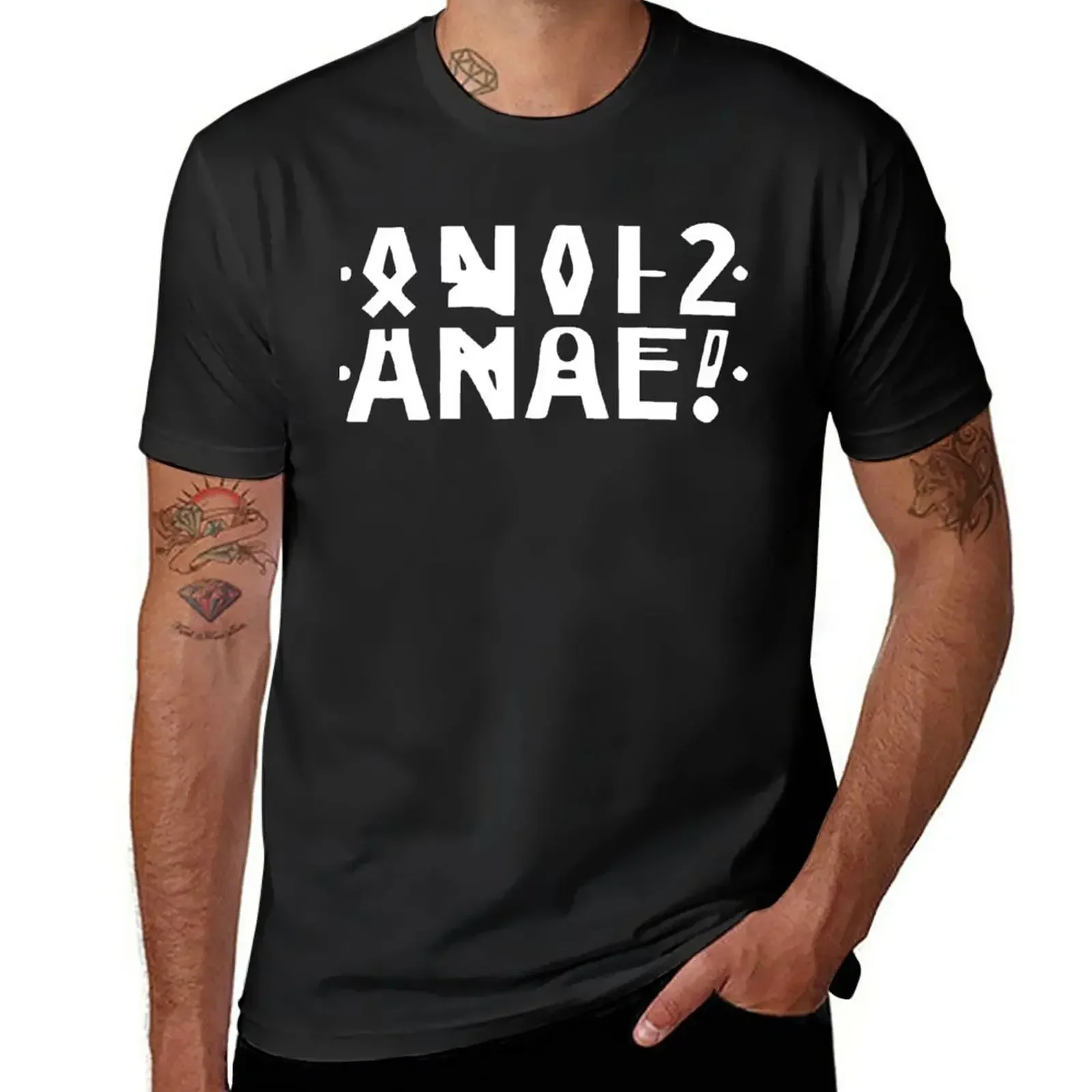 New Anal Funny Hidden Message -Anal Distressed Russian Letter T-Shirt aesthetic outfits vintage clothes t shirts men Round Neck.