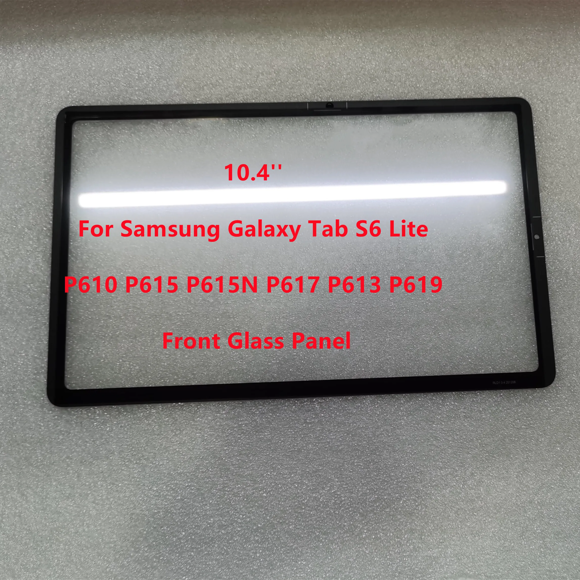 New 10.4\'\' For Samsung Galaxy Tab S6 Lite SM-P610 P613 P615 P615N P617 P619 Touch Screen Front Glass Panel +Laminated OCA Tested