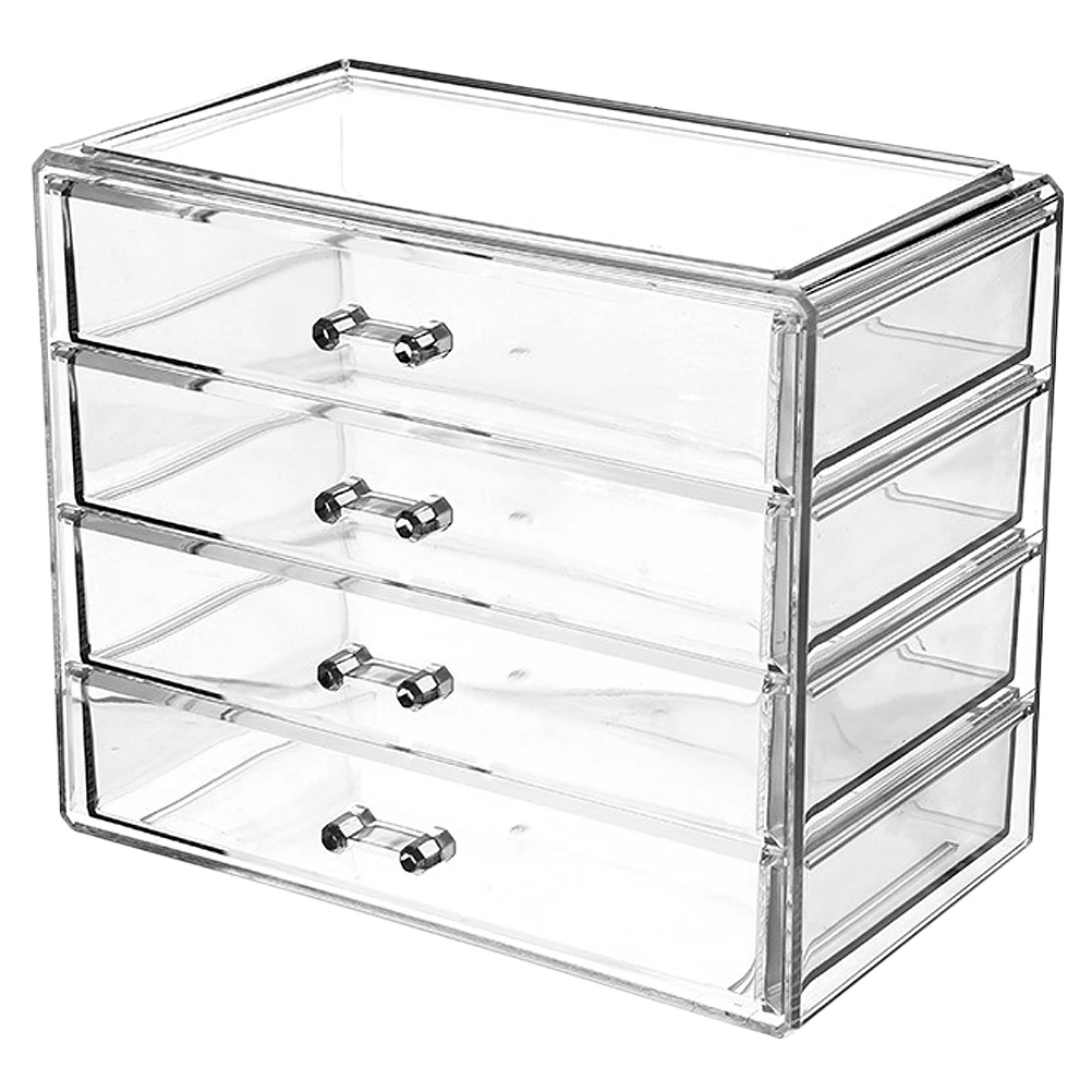 

Vanity Storage Box Drawer Beauty Organizer Moisturizing Display Makeup Case Makeup Storage Drawer Type Cosmetics Box for Home