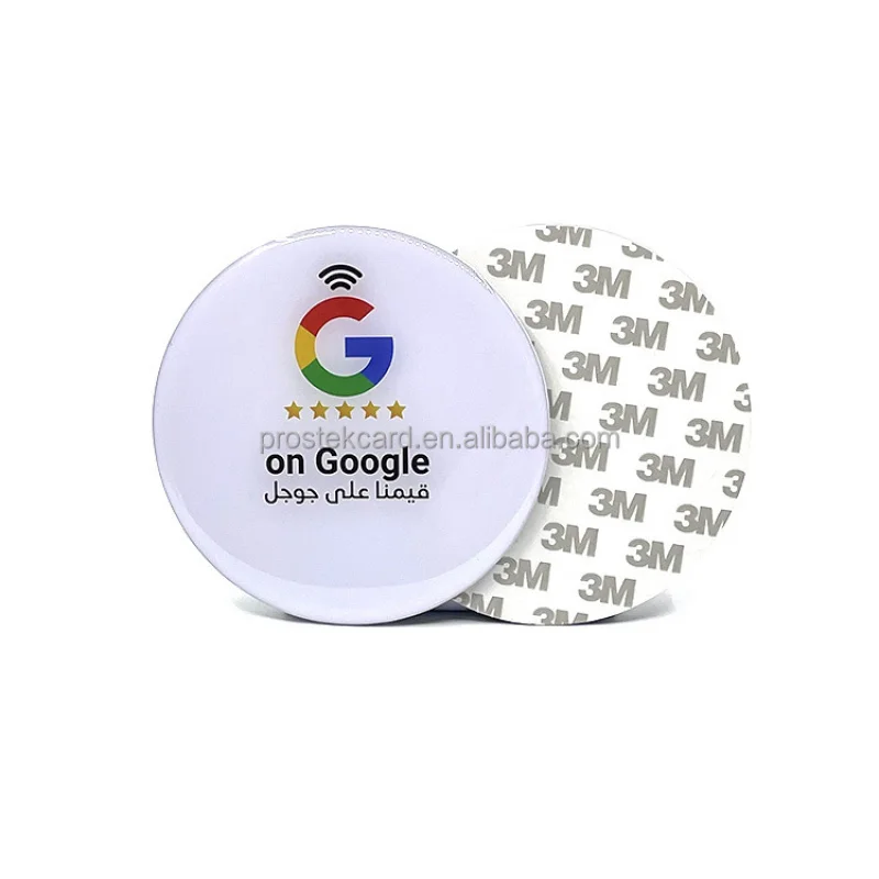 

Custom Logo Printing 30mm Nfc Tag213 Nfc Social Media Phone Tags Google Review Epoxy Nfc Sticker