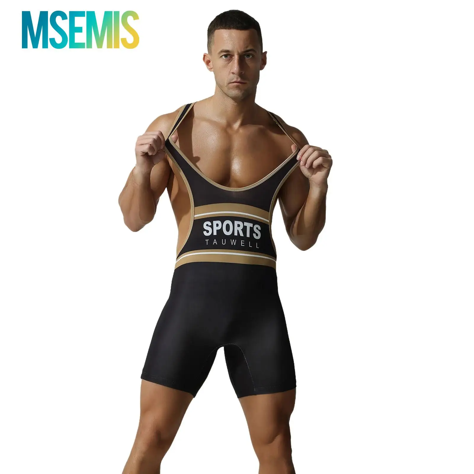 

Swimwear Mens Wrestling Singlets Wrestling Leotard Jumpsuits Swimsuit Athletic Supporters Slim Fitness Sport Training Bodysuit