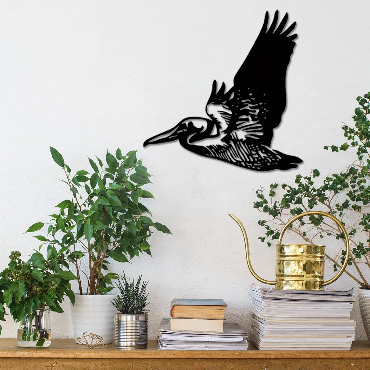 Horse Head Metal Wall Art Pelican Metal Wall Art Metal Home Silhouette Wall Decoration Iron Art Silhouette Wall Sticker Metal