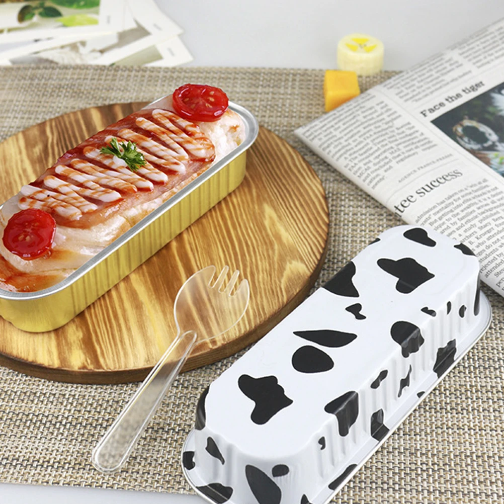 

20pcs Aluminum Foil Lunch Box Tin Boxes Disposable Baking Pans Mini Tins Cake High Temp Resistance BBQ Camping Oven Use