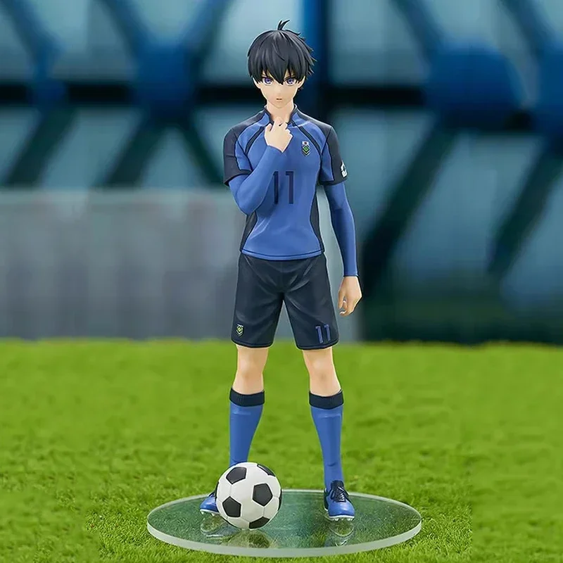 17 cm Anime Blue Lock Figur Spielzeug Fußball spielen Isagi Yoichi Figura POP UP PARADE Bachira Meguru Figur PVC Sammlerstück Statue Geschenk