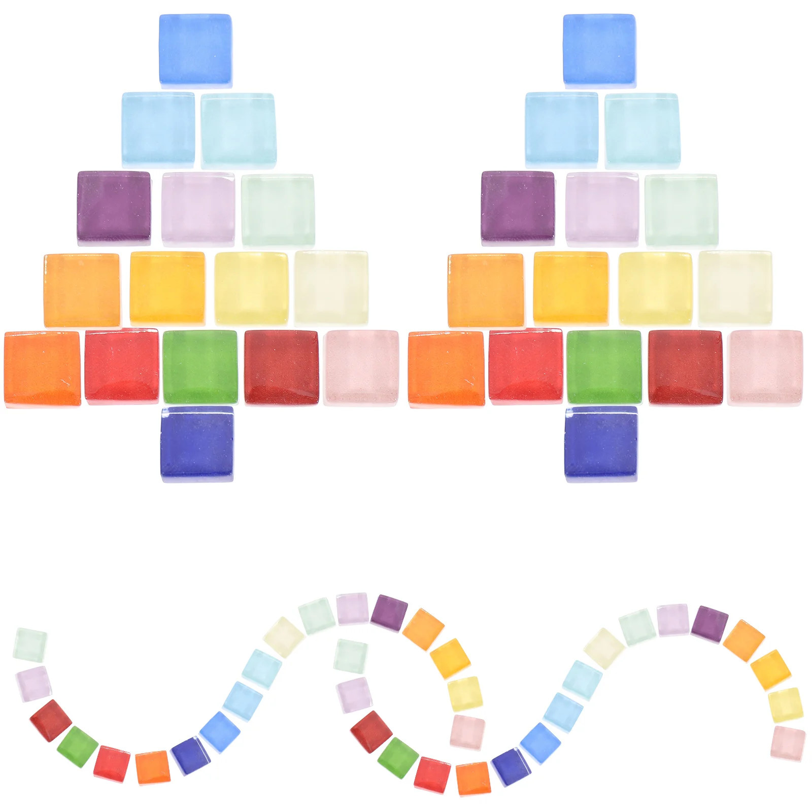 

450pcs Tiles Mixed Color Flat Crystal Marbles For Diy Crafts Mirror Crafting Kit Mini Pieces Supplies