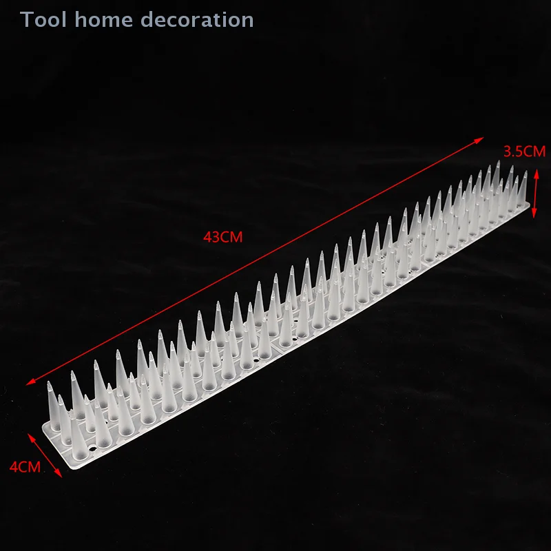 Anti pombo gato repelente picos de plástico transparente para cercas de jardim-diy esquilo e acessórios dissuasores de pássaros