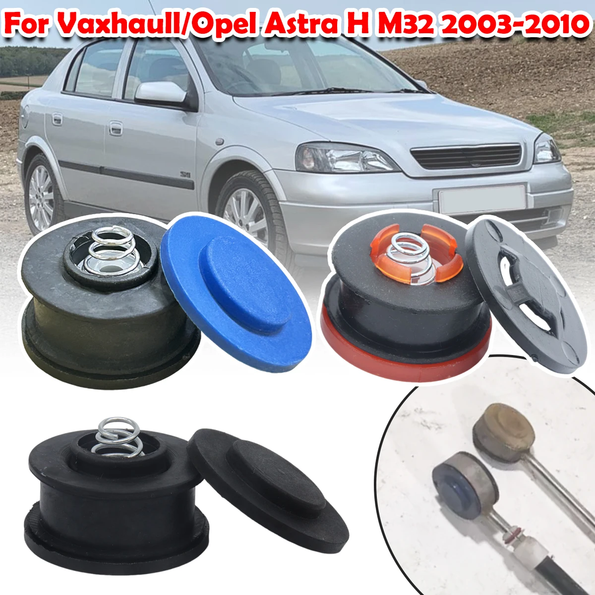 For Vaxhaull/Opel Astra H M32 Gear Linkage Repair Kit Gearbox Selector Shift Lever Cable End Connector Bushing 2003 2004 - 2010