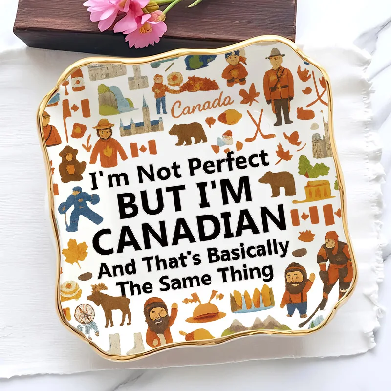 

1 шт., канадский любовник, рождественский подарок, узоры, обручальное кольцо, блюдо, подарок подружке невесты для женщин