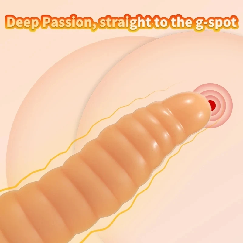 Smooth Soft Ribbed Anal Plug Dildos With Suction Cup Stimulate Vagina And Anus Big Butt Plug Anal Dilator Sex Toys For Women Men