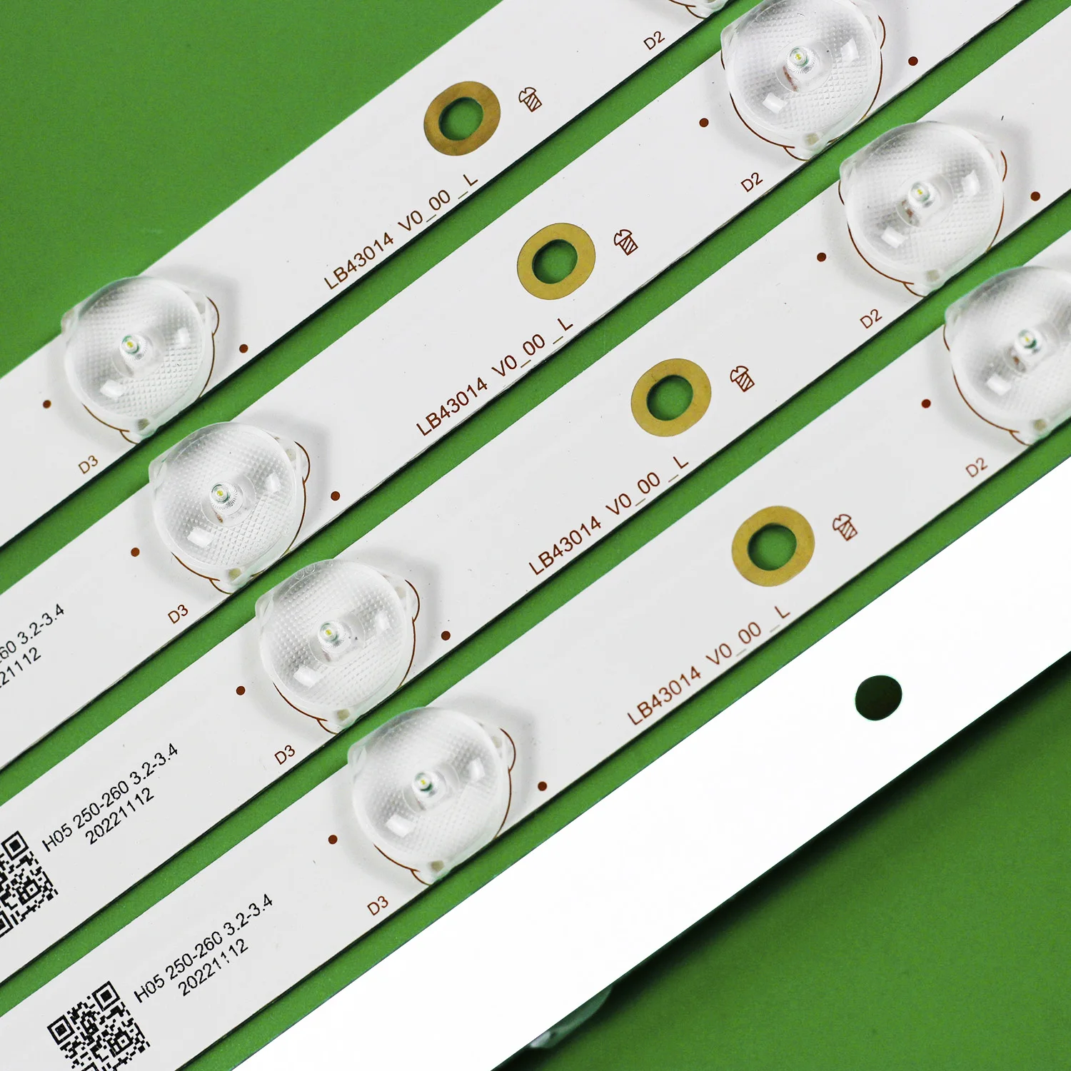 5pcs HA CONDOTTO LA Striscia di 12 LED LB43014 V0_00 per Philips 43 \