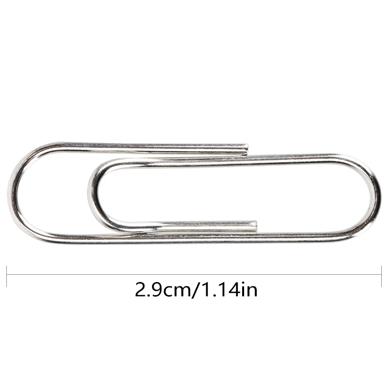100/1000Pcs Paper Clips, Portable File Data Storage Paper Clips, File Bookmark Paper Clip Storage Stationery U-Shaped Fixed