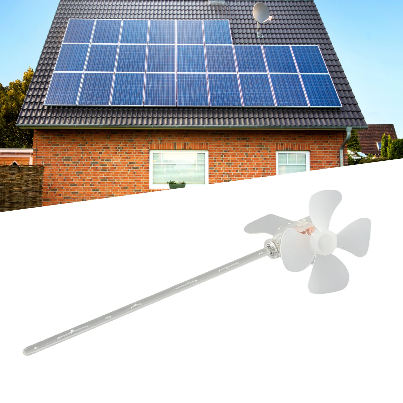 Wind Turbines Generator LED Tools Sample Template Automatic Wind Direction Portable Teaching Experiment Blue and Green LEDs