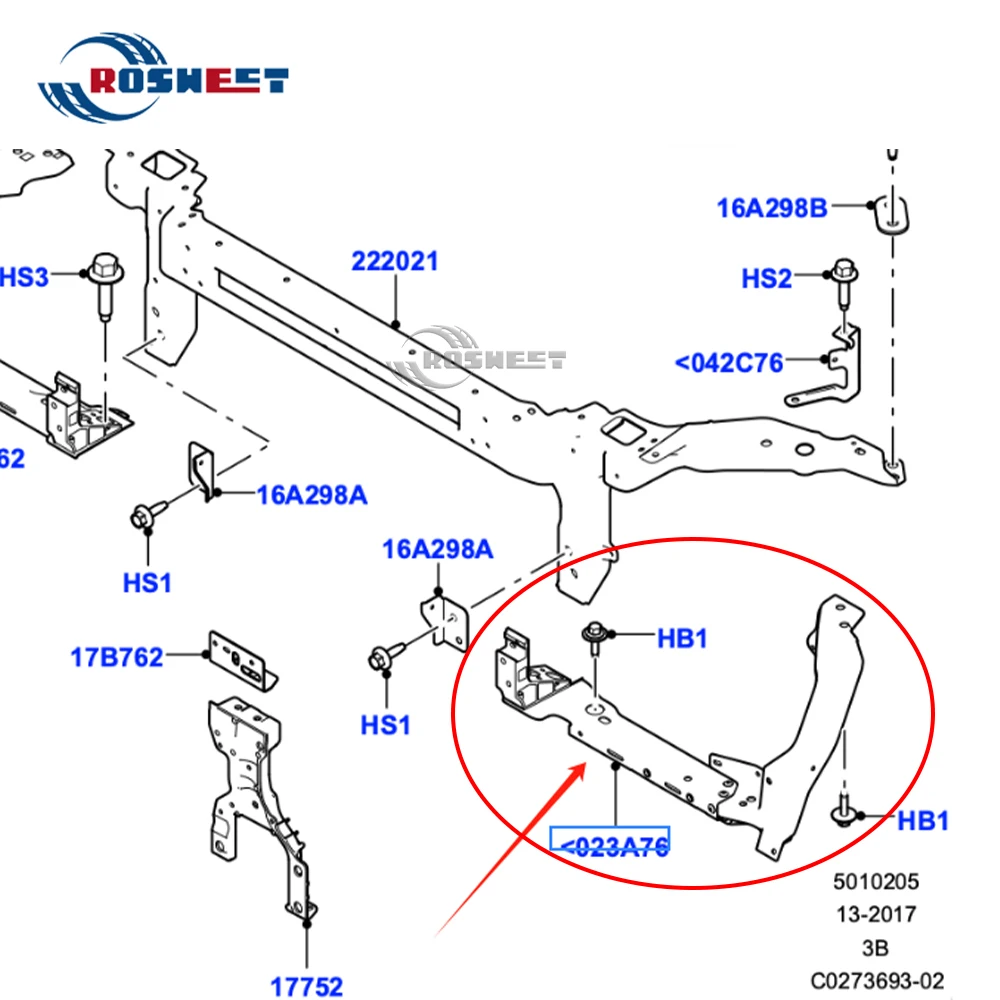 Front Headlights Support Bracket For Land Rover Range Rover Velar L560 2017 2018 2019 2020 2021-2024 LR091687 Car Accessories