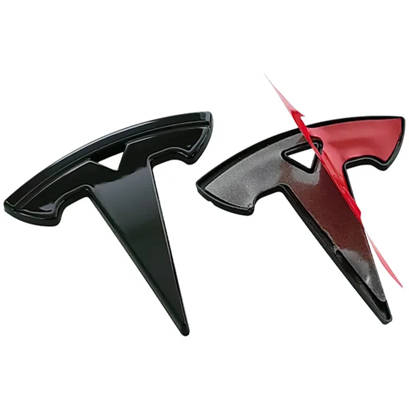 5.4x5.4cm ABS Car Steering Wheel Cover Emblem Sticker for Tesla Model 3 S X Y Roadster Auto Interior Badge Decal Accessories