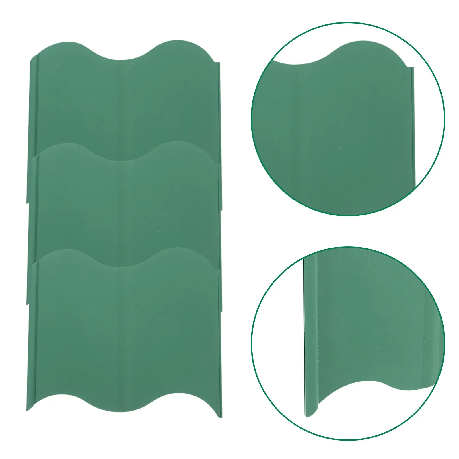 20Pcs Plastic Garden Fence Border Anti-Wear Waterproof Landscape Edging for Garden Beds Yard Borders Pathways Vegetable Gardens
