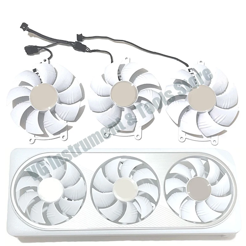 Original für RTX4070 87MM PLA09215S12H GPU-Ersatzgehäuse oder Lüfter für Gigabyte RTX 4070 RTX 4070 SUPER AERO Weiße Grafikkarte – Detail 1