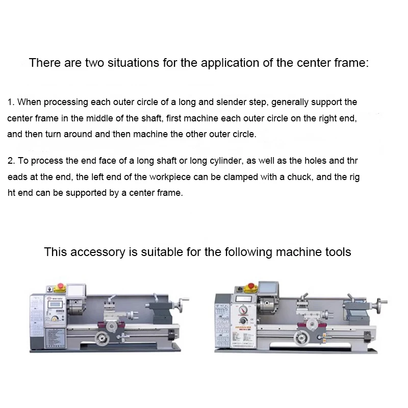 Accessories Tool WM180V WM210V Mini Lathe Center Frame Tool Holder Household Stable Woodworking Metal Lathe Bracket