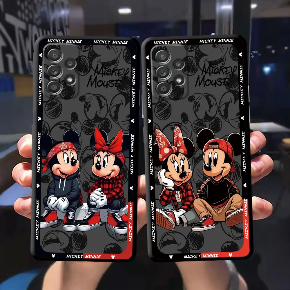 Disney Mickey Minnie Mouse Case for Samsung Galaxy A20 A30 A50 A70 A03 A05s A21s A04 A02 A04e A03s 4G A41 A31 A06 Capa Cover