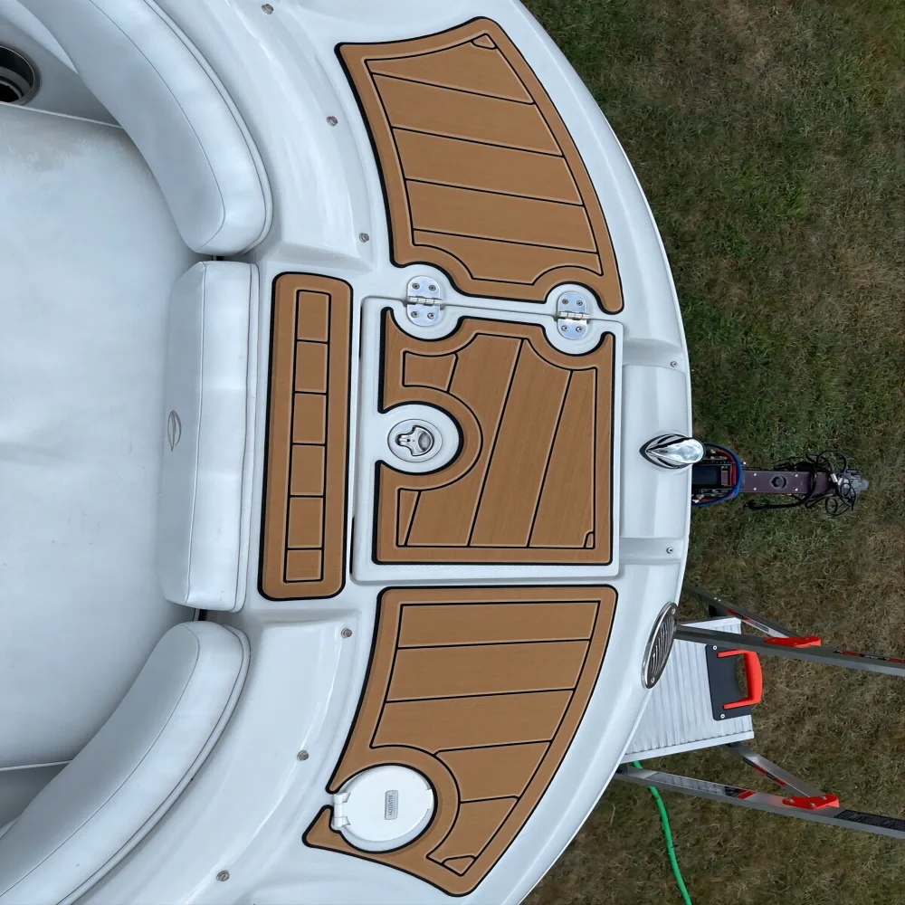 

2006 Crownline 190LS Swim Platform Cockpit Boat EVA Foam Teak Deck Floor Pad Mat SeaDek MarineMat Gatorstep Style Self 466yse75