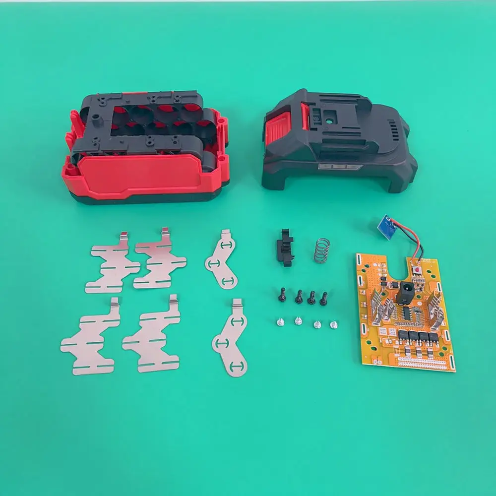 Lithium Ion Battery Enclosure Kit For For Makita Tools DIY Assembly Parts Base Circuit Protection Board Nickel Strips