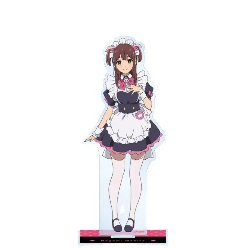 Anime Akiba Maid War Pig Ear Theme Servant Costume Nagomi Wahira Acrylic Stand Model Plate Keychains Desk Decor
