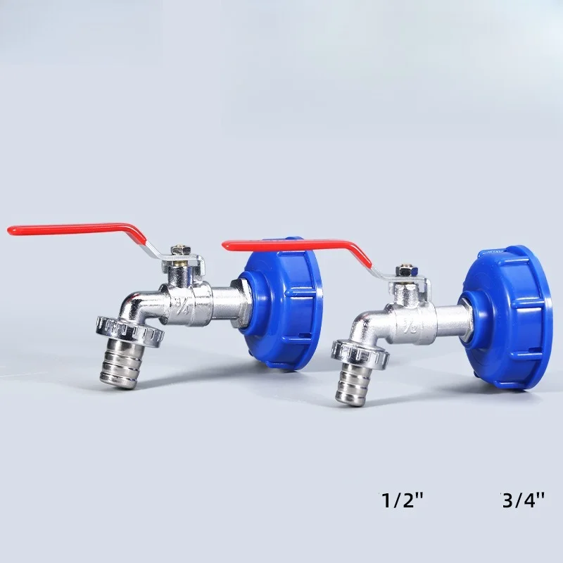 

Переходник для крана резервуара IBC S60 * 6, грубая резьба на латунь/сплав, 16 мм, сменный клапан для быстрого подключения, садовый домашний клапан, фитинг, кран