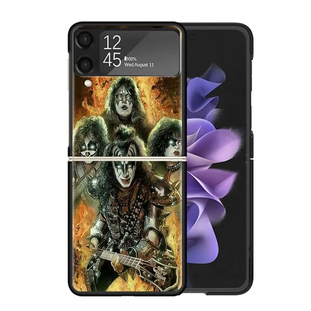 Guns N Roses Good Time Clear Phone Case For Samsung Z Flip 5 4 3 Galaxy ZFlip 6 5G Shockproof Hard Print Cover TPU PC Coque