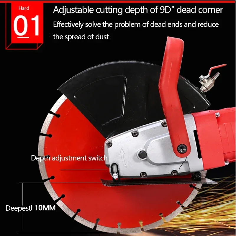 1PC Single Chip Electric Wall Cutting Machine Slotting Machine Multi-Function Handheld Electric Saw Cutting Machi