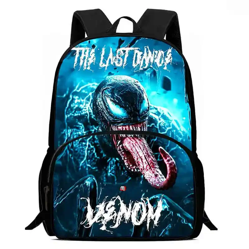 Mochila escolar para niños Mochila Venoms, mochilas escolares de dibujos animados para niños y niñas, Mochila duradera para niños para estudiantes de alumnos