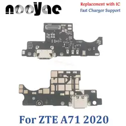 For ZTE Blade A31 2021 / A51 2021 / A71 2020 USB Dock Charger Port Charging Flex Cable Microphone Board With IC