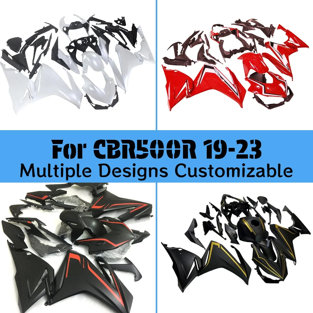 

CBR500R 2019-2023 Full Fairings for HONDA CBR 500R 19-23 Prime ABS Plastic Motorcycle Injection Fairing Kit