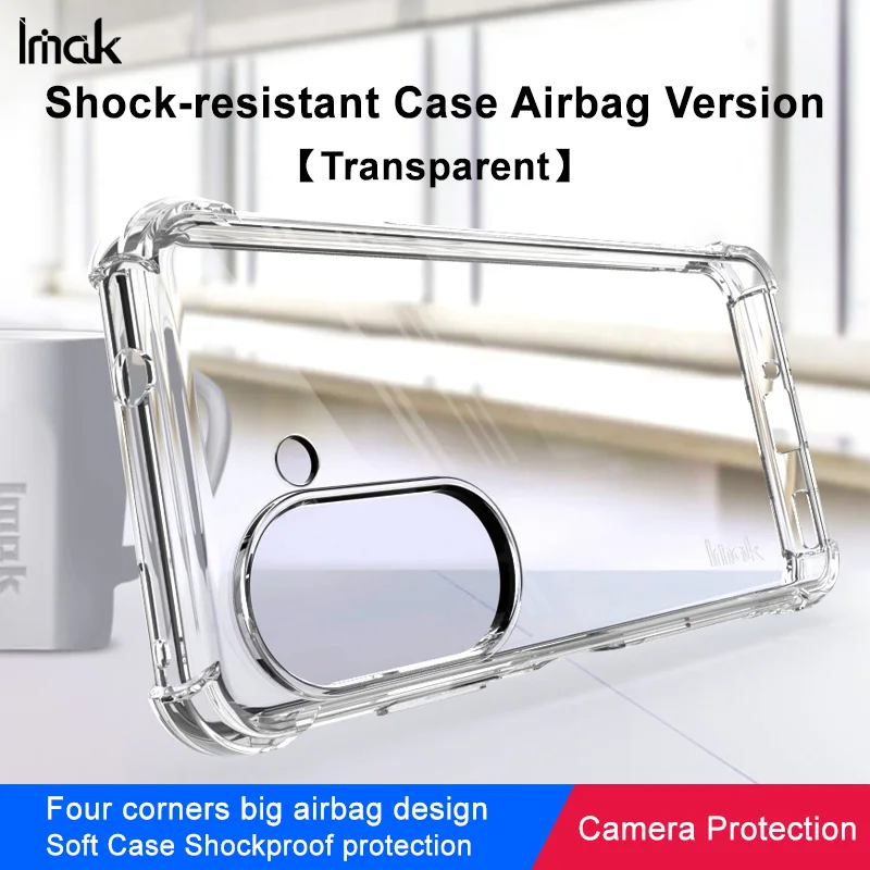 IMAK 360 Protect Crystal Case for Asus Zenfone 9 10 10Z Back Panel Soft Bumper Shell Zenfone9 Case Zenfone 10 Z Shockproof Cover