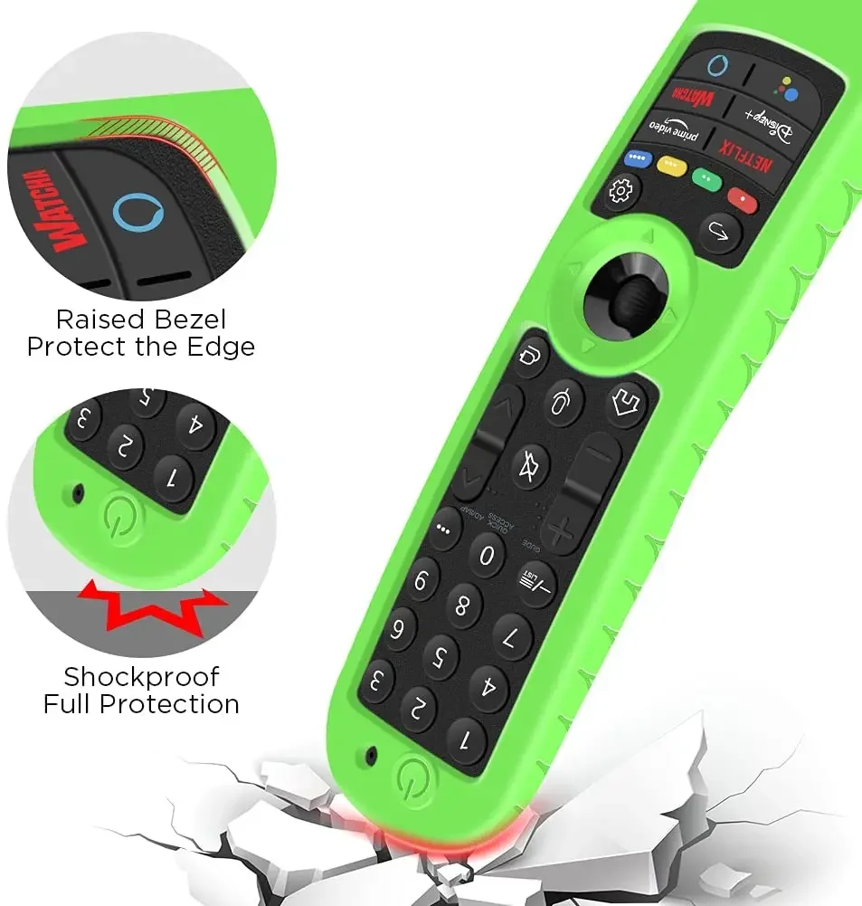 Silicone Protective Remote Control Cover for LG Smart TV AN-MR21, AN-MR21GC, OLED TV Magic Remote AN MR21GA - Remote Case