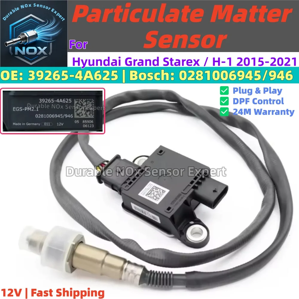 

OE PM Sensor 39265-4A625 0281006945 0281006946 for Hyundai Grand Starex 2015-2021 2.5 CRDi DPF Regeneration
