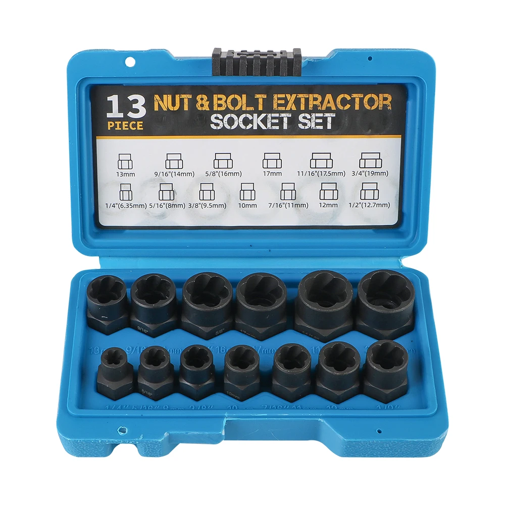 Remover Kit Damaged Stripped Nut and Bolt 3/8