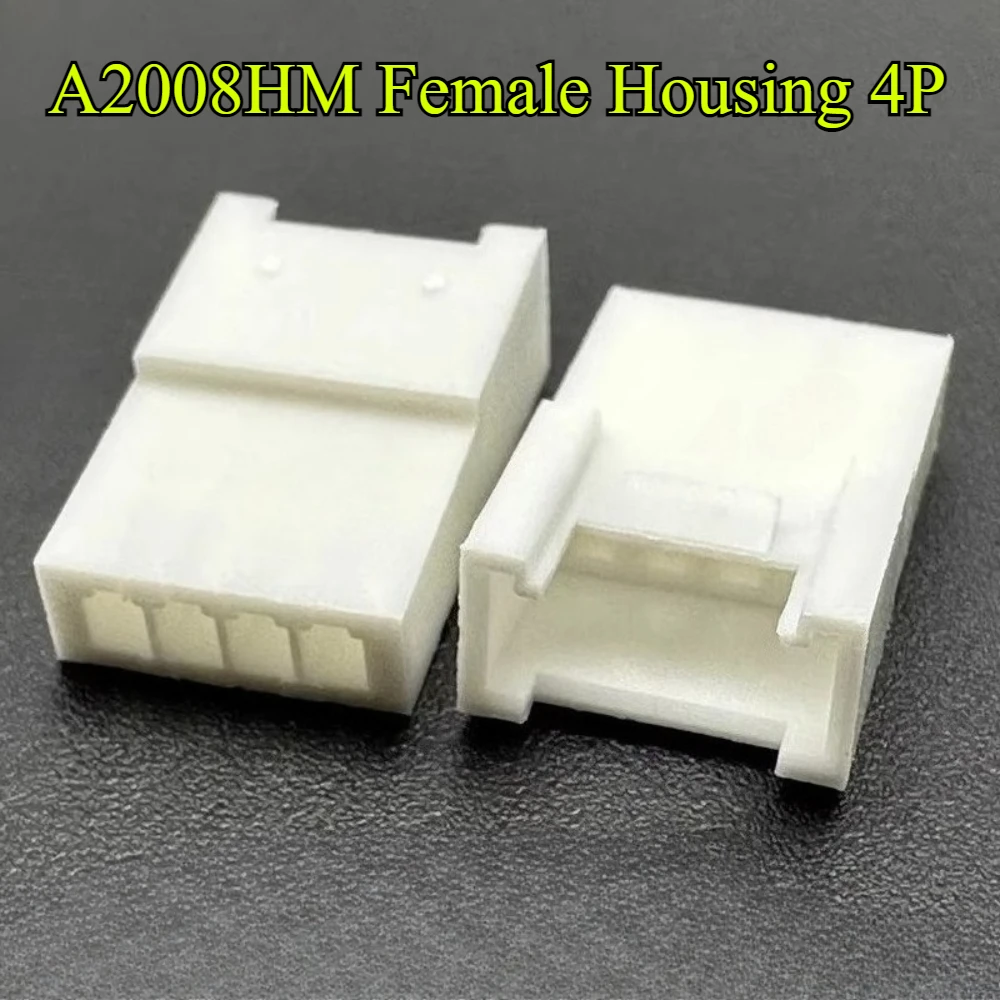 10/30/50/100 قطعة A2008HM الملعب 2.0 مللي متر مع قفل مشبك أنثى الإسكان 2P/3P/4P/5P/6P/8P المطاط قذيفة وموصل طرفي ذكر #4