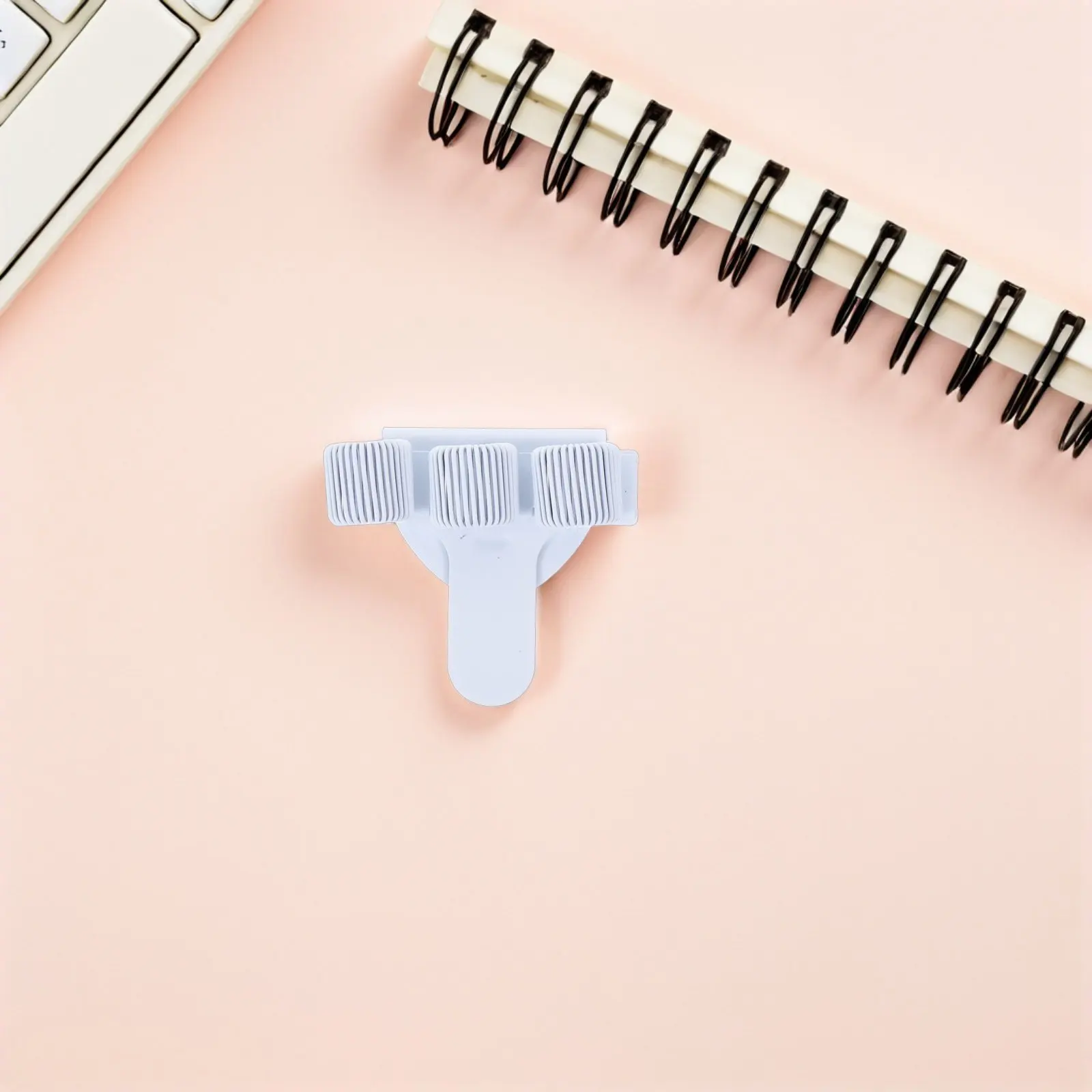 Notebook Pen Holder Clip Spring 3 Loop Iron Pen Clips for Office Journals Planners Clipboard Book Page Holder Clip