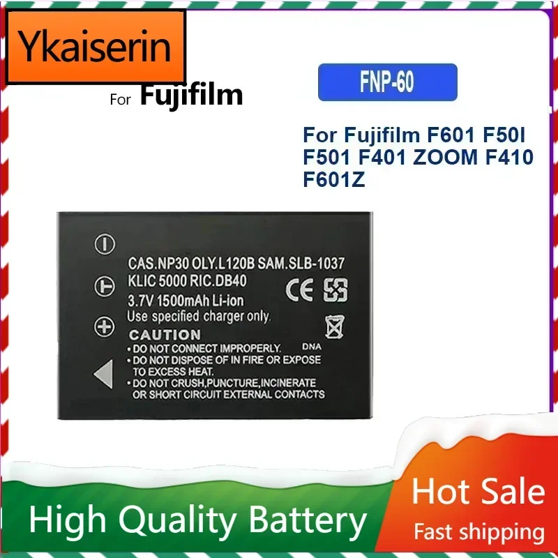 NP-60 FNP60 NP60 SLB 1137 1037 CNP-30 K5000 D-Li2 Li-20B Battery for Fujifilm Finepix F50I F501 F401 ZOOM F410 F601 F601Z + NO