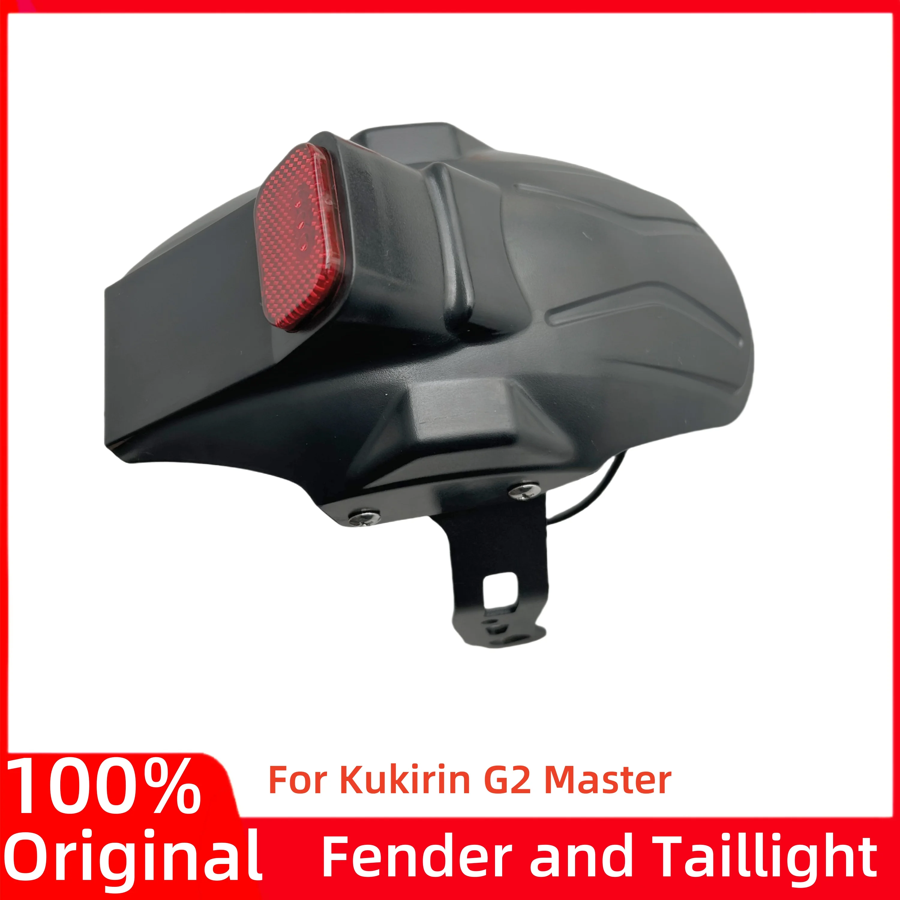 Original Rear Fender and Taillight Part Stop Lamp for KUGOO Kukirin G2 Master Electric Scooter Back Mudguard Taillight Accessory