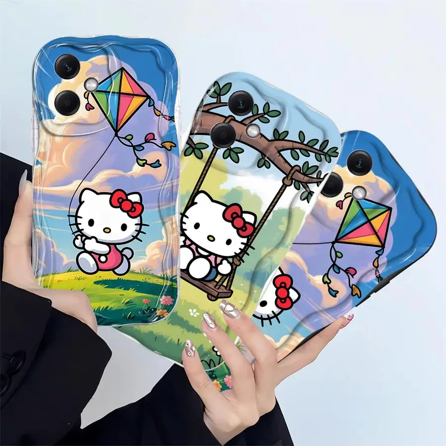 Sanrio Cartoon Hellokitty Case for Xiaomi Redmi Note 13 11S 12 10S 12S 10 Lite 11 14 Pro Plus Soft Phone Cover