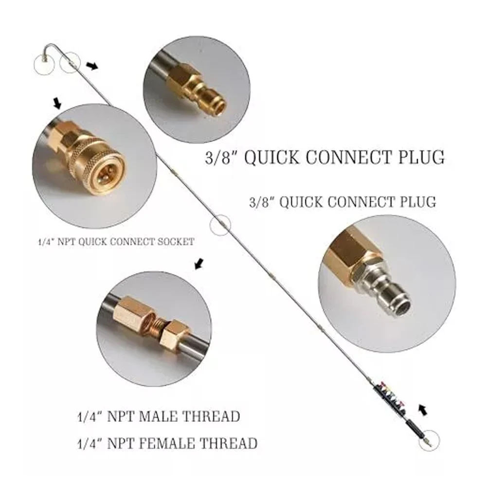 Monitor Nozzle Tips Extension Wand Inch Extension Wand Product Name Replacement Rings Specifications Connector