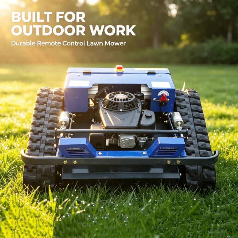 Landscape Equipment Crawler Remote Control Gas Lawn Mower All Terrain Tracked Mower