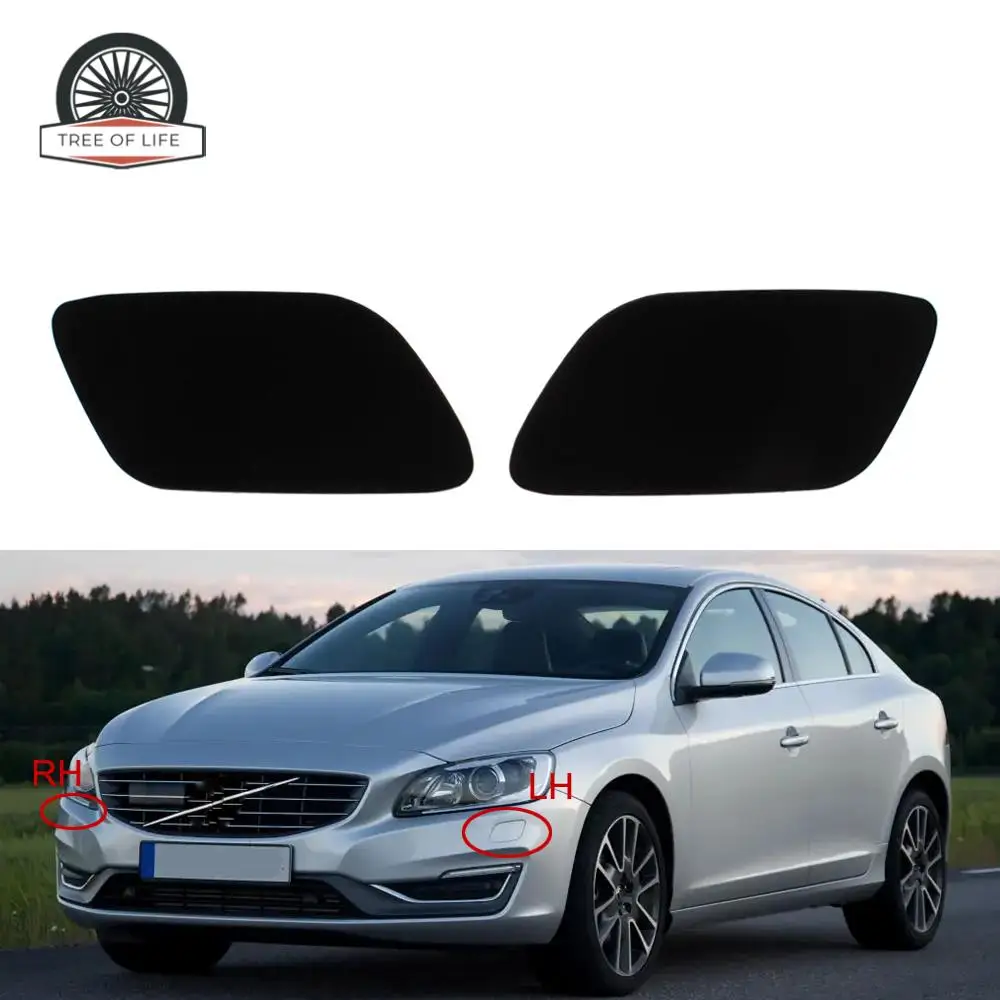 31320330 31320312 31323845  Car Front Bumper Headlight Washer Spray Jet Cover Cap For VOLVO S60 V60 Y20 2014 2015 2016 2017